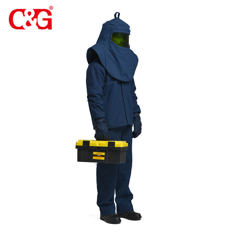 67cal arc flash protective coverall ppe kit suit