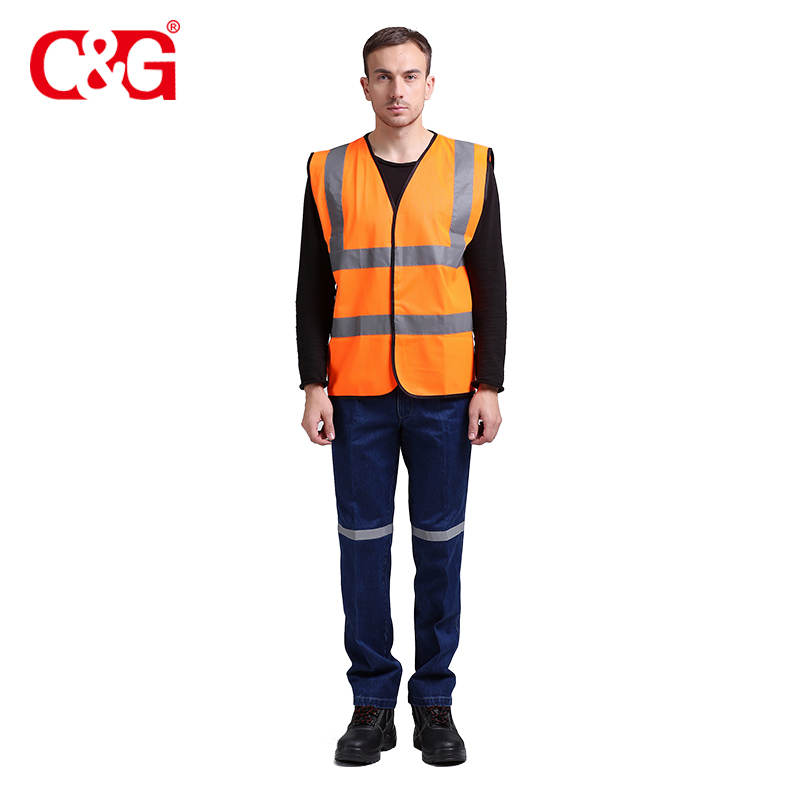 Unique design high visibility safety builders rescue reflective vest