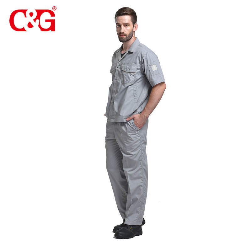 Perfect quality summer modern grey work clothes