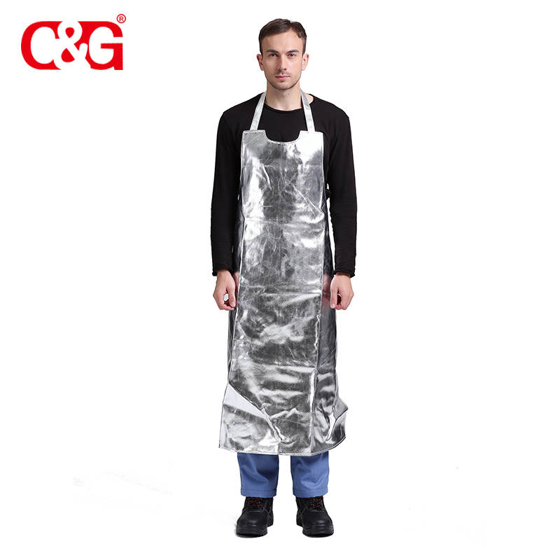 High temperature aluminized protective apron