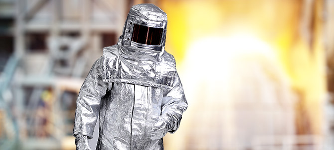 Heat Reflective Aluminized Rayon Suit